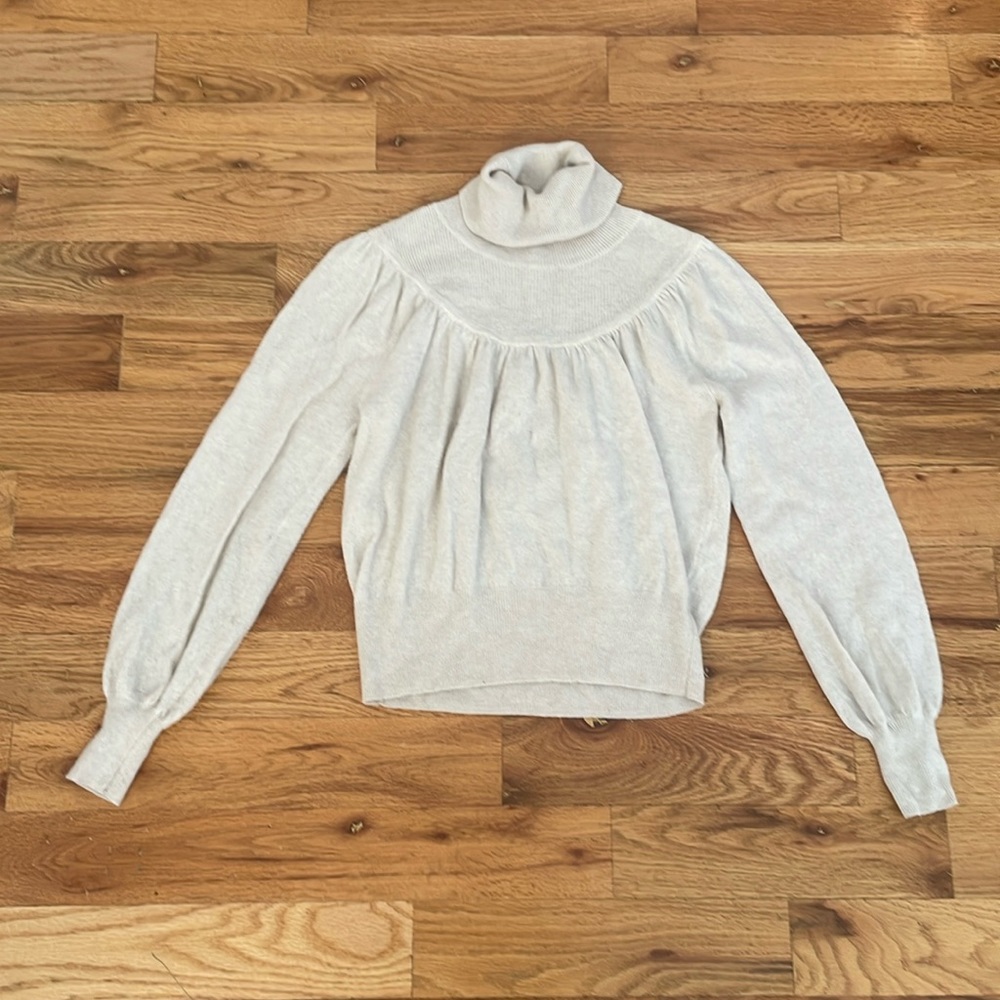 Madewell cream turtleneck sweater size XS